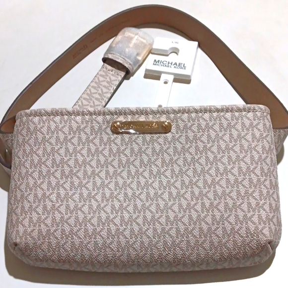 Michael Michael Kors Handbags - Michael Kors Crossbody Bag & Waist Bag Adj Strap Embossed Signature NWT